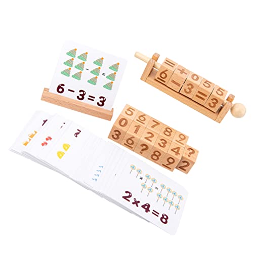 IMIKEYA 1 Satz Kreatives Lernspielzeug aus Holz für Kognitive Spielzeuge für Kindergarten Alphabet und Mathematik Addition und Subtraktion Sicher und Pädagogisch von IMIKEYA