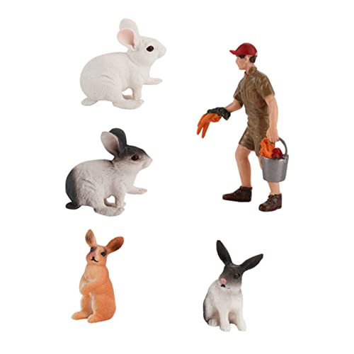 IMIKEYA 1 Satz Kreatives Mini Rabbit Modell Dekorative Desktop Dekoration für Farm Microlandschaft Design Lebensechte Kunstkaninchenfigur Tiererkennung und Fantasie von Kindern IMIKEYA 1 Satz Kreatives Mini Rabbit Modell Dekorative Desktop Dekoration für Farm Microlandschaft Design Lebensechte Kunstkaninchenfigur Tiererkennung und Fantasie von Kindern von IMIKEYA