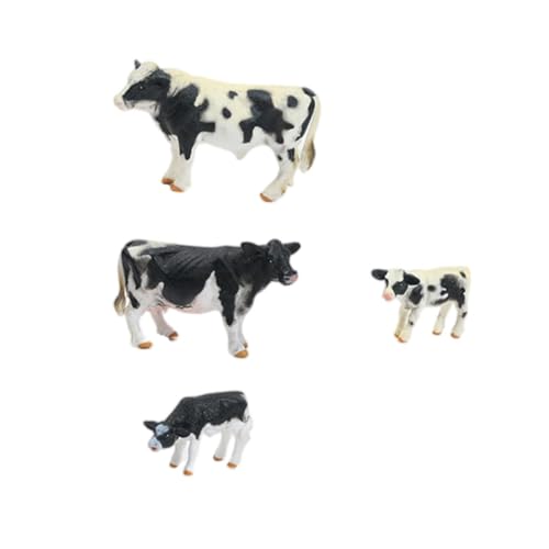 IMIKEYA 1 Satz Kuh-Modell Lernspielzeug Für Kinder Gefälschtes Kuhspielzeug Mini-Tier-kühe-Figuren Kuh Wohnkultur Puzzle-Spielzeug Vieh-Requisiten PVC Kuh-skulptur Eltern-Kind Puppenhaus von IMIKEYA