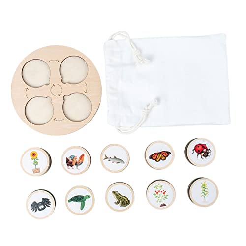 IMIKEYA Holzspielzeug Lebenszyklus Modell für Kinder Wachstumszyklus Biologisches Tiermodell Pädagogisches Kognitives Spielzeug für Lernzwecke IMIKEYA Holzspielzeug Lebenszyklus Modell für Kinder Wachstumszyklus Biologisches Tiermodell Pädagogisches Kognitives Spielzeug für Lernzwecke von IMIKEYA