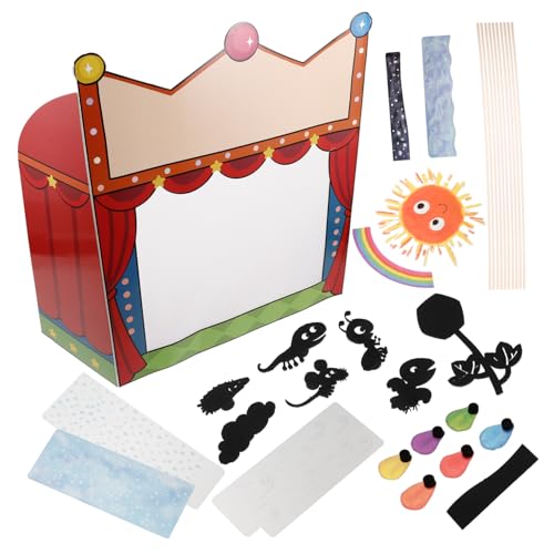 IMIKEYA 1 Satz Lehrmittel Für Die Schattenbühne Handpuppenbewegung Theaterpuppe Zum Geschichtenerzählen Puppentheater Für Puppenbausatz Selber Machen Papier von IMIKEYA