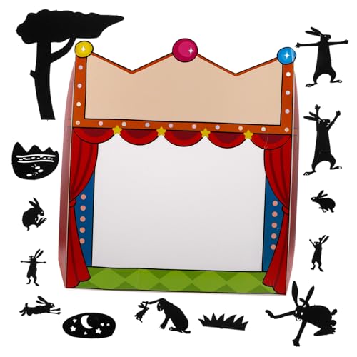 IMIKEYA 1 Satz Lehrmittel Für Die Schattenbühne Zirkus Karneval Fotokabine Puppenständer Stanzformen Für Katzen Puppentheater Für Kleiner Verkaufsautomat Limonadenstand Papier von IMIKEYA