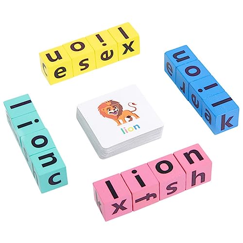 IMIKEYA 1 Satz Lernspielzeug Alphabet Spiele Englischen Rechtschreibung Kognitive Entwicklung und Worterkennung mit Karten für Vorschulkinder und Kleinkinder IMIKEYA 1 Satz Lernspielzeug Alphabet Spiele Englischen Rechtschreibung Kognitive Entwicklung und Worterkennung mit Karten für Vorschulkinder und Kleinkinder von IMIKEYA