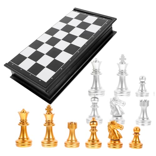 IMIKEYA 1 Satz Magnetisches Schach Brett Klein Spiel Indoor Reiseschach Internationale Dame Magnetische Dame Klappschachbrett Plastik IMIKEYA 1 Satz Magnetisches Schach Brett Klein Spiel Indoor Reiseschach Internationale Dame Magnetische Dame Klappschachbrett Plastik von IMIKEYA