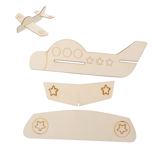 IMIKEYA 1 Satz Malvorlagen Malerei Junge Ebene Flugzeug Für Mini Holzhandwerk Unvollendet Malen Hölzern 3 Stück IMIKEYA 1 Satz Malvorlagen Malerei Junge Ebene Flugzeug Für Mini Holzhandwerk Unvollendet Malen Hölzern 3 Stück von IMIKEYA