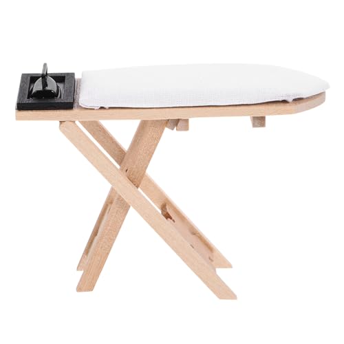 IMIKEYA 1 Satz Mini-Bügeltisch für kinderspielzeug spielsachen für Mikrolandschaftsornament Miniatur-Picknicktisch Mini-Bügeleisen Eisen-Kit- Legierung von IMIKEYA