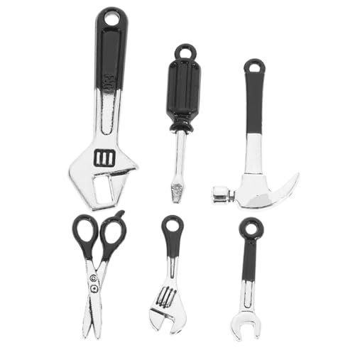 IMIKEYA 1 Satz Mini Hammerschlüssel Miniatur klein Mikro Puppe realistisch Mini- - Mini-Sachen Mini- -Mini-Werkzeuge Mini-Hauswerkzeuge Zubehör Eisen Black von IMIKEYA