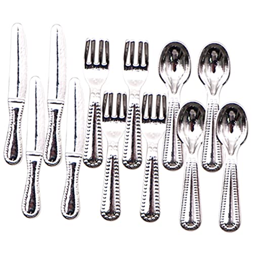 IMIKEYA 1 Satz Mini Messer Und Esslöffel Kinderspielzeug Puppengeschirr Geben Vor Puppenbesteckspielzeug Geben Vor, Zu Sein Legierung Silver IMIKEYA 1 Satz Mini Messer Und Esslöffel Kinderspielzeug Puppengeschirr Geben Vor Puppenbesteckspielzeug Geben Vor, Zu Sein Legierung Silver von IMIKEYA