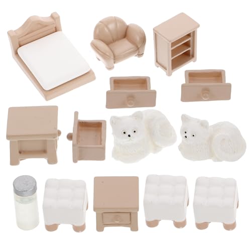 IMIKEYA 1 Satz Mini-Möbelspielzeug Miniatur Puppe Zubehör Bausätze klein Dinge Dollhouse Decor Mini-Hausbausatz Harz von IMIKEYA