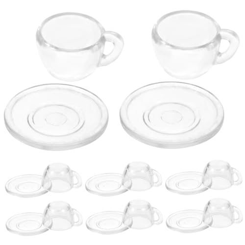 IMIKEYA 1 Satz Mini-Tasse bastelsets für bastelzeug für mini Tasse Dollhouse zubehör kinderspielsachen Mini-Hausspielzeug für Mini-Hausschmuck Mini-Teetasse Plastik von IMIKEYA