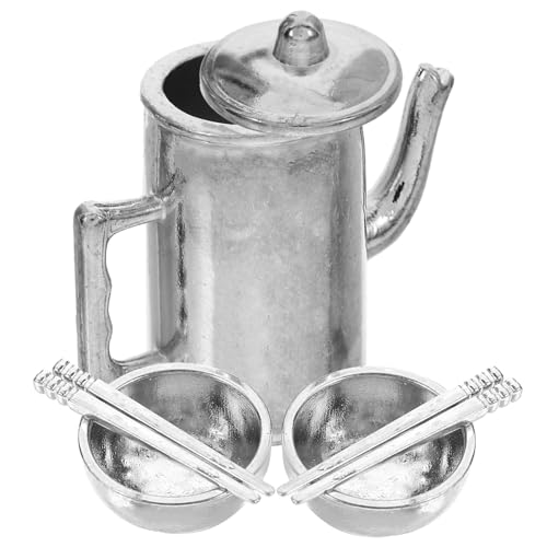 IMIKEYA 1 Satz Miniatur-puppenhausgeschirr Geschirrset Mini Wasserkocher Besteck Puppenhaus-küchen-Requisite Mini-küchenzubehör Mini House Decor Mini-wasserkocher Silver Eisen IMIKEYA 1 Satz Miniatur-puppenhausgeschirr Geschirrset Mini Wasserkocher Besteck Puppenhaus-küchen-Requisite Mini-küchenzubehör Mini House Decor Mini-wasserkocher Silver Eisen von IMIKEYA