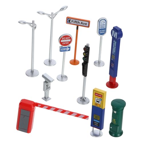 IMIKEYA 1 Satz Miniatur-transporteinrichtungen Zug Mini-verkehrszeichen Straße Fahren Konstruktionsspielzeug Auto Zinn Aufkleber Bausteine Ampel Sandtisch Liefern Plastik IMIKEYA 1 Satz Miniatur-transporteinrichtungen Zug Mini-verkehrszeichen Straße Fahren Konstruktionsspielzeug Auto Zinn Aufkleber Bausteine Ampel Sandtisch Liefern Plastik von IMIKEYA