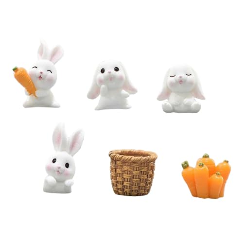 IMIKEYA 1 Satz Miniature Kaninchen Figuren Teiliges Deko für Miniaturgärten Bambuskörbchen und Verschiedenen Niedlichen Hasen Kreative Dekorationen Garten und Mehr IMIKEYA 1 Satz Miniature Kaninchen Figuren Teiliges Deko für Miniaturgärten Bambuskörbchen und Verschiedenen Niedlichen Hasen Kreative Dekorationen Garten und Mehr von IMIKEYA