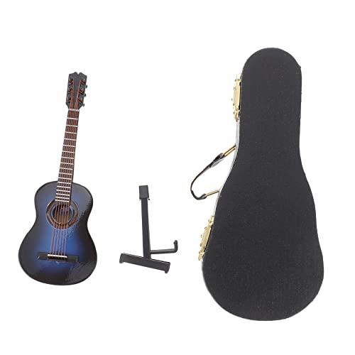 IMIKEYA 1 Satz Miniaturisierte Holz Gitarre Dekoration mit Klassisches Blaues Gitarrenmodell für Puppenhaus und Wohnkultur für Sammler und DIY Projekte IMIKEYA 1 Satz Miniaturisierte Holz Gitarre Dekoration mit Klassisches Blaues Gitarrenmodell für Puppenhaus und Wohnkultur für Sammler und DIY Projekte von IMIKEYA