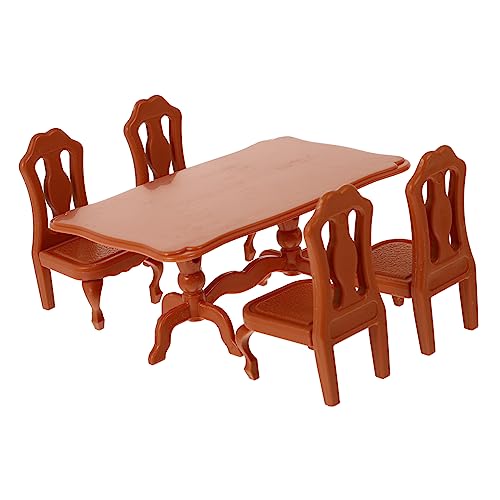 IMIKEYA 1 Satz Modell Esstisch und Stuhl puppenstubenmöbel Dollhouse Furniture Miniaturdekoration Miniaturmöbel Modellbau-Set Spielhaus Spielhauszubehör Mini-Möblierung Orange IMIKEYA 1 Satz Modell Esstisch und Stuhl puppenstubenmöbel Dollhouse Furniture Miniaturdekoration Miniaturmöbel Modellbau-Set Spielhaus Spielhauszubehör Mini-Möblierung Orange von IMIKEYA