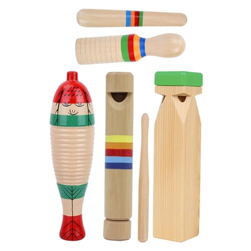 IMIKEYA 1 Satz Musikinstrumente für die Früherziehung von Kindern Kleinkind -Percussion -Instrument Schlaginstrument Musikinstrumente für Kleinkinder Holz von IMIKEYA