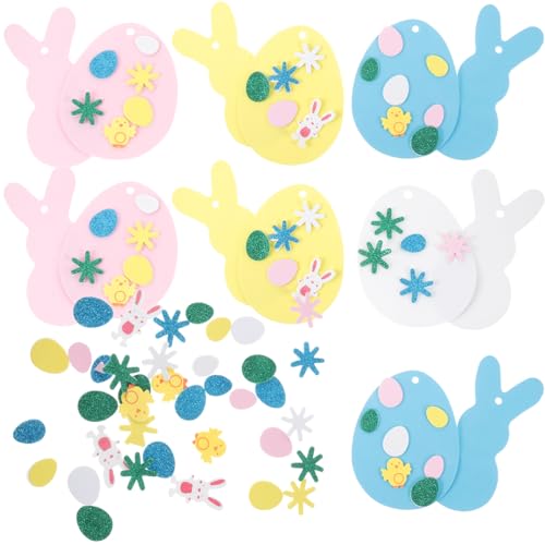 IMIKEYA 1 Satz Osterdekoration Ostern Easter Bunny osterfarbe Eier Aufkleber Ostern eiertatoos Ostern Materialien für die Osterdeko praktisches DIY-Accessoire DIY-Versorgung Eva von IMIKEYA