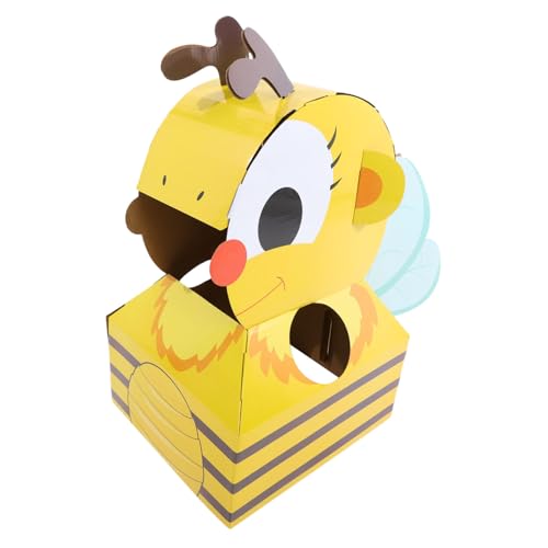 IMIKEYA 1 Satz Papierbox Flugzeugspielzeug Kleinkind Roboter Kits Pool Kleine Jungen Aufblasbares Kleines Zappeltier Tragbares Papptier Tragbares Papierkartontier DIY von IMIKEYA