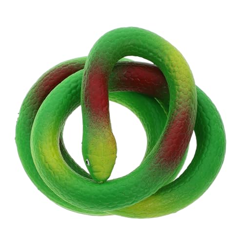 IMIKEYA 1 Satz Party Parodie geburtstagsüberraschung Schlange scherzgeschenk Halloween Party Streich Schlangenfigur Schlangenspielzeug PVC Green von IMIKEYA
