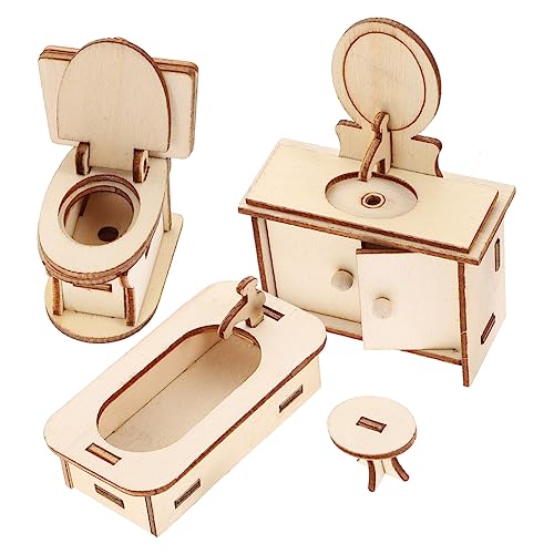 IMIKEYA 1 Satz Puppenhaus Miniaturspielzeug Für Die Toilette Puppenhausmöbel Mini-puppenhaus-badewanne Puppenhaus-Waschmaschine Puppenhaus-toilettenspielzeug Holz IMIKEYA 1 Satz Puppenhaus Miniaturspielzeug Für Die Toilette Puppenhausmöbel Mini-puppenhaus-badewanne Puppenhaus-Waschmaschine Puppenhaus-toilettenspielzeug Holz von IMIKEYA