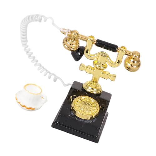 IMIKEYA 1 Satz Puppenhaus Telefon puppenhaus Einrichtung Telefon Vintage-Telefon Retro Telefon und Tassen Telefonfigur Puppenmöbel-Telefon Puppenhausmöbel Vintage Legierung Black IMIKEYA 1 Satz Puppenhaus Telefon puppenhaus Einrichtung Telefon Vintage-Telefon Retro Telefon und Tassen Telefonfigur Puppenmöbel-Telefon Puppenhausmöbel Vintage Legierung Black von IMIKEYA