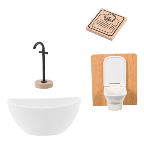 IMIKEYA 1 Satz Puppenzimmer-Badezimmerdekorationen mini badewanne Puppen Toilette Miniaturmöbel Puppenhaus-Badezimmermöbel Mini-Toilettenspielzeug Mini-Badezimmer Plastik IMIKEYA 1 Satz Puppenzimmer-Badezimmerdekorationen mini badewanne Puppen Toilette Miniaturmöbel Puppenhaus-Badezimmermöbel Mini-Toilettenspielzeug Mini-Badezimmer Plastik von IMIKEYA