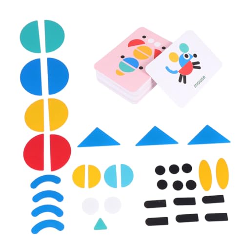 IMIKEYA 1 Satz Puzzle- aus Holz Puzzlematte Kinderfrühes Lernspielzeug pädagogisches Tangram-Puzzle- Bunt IMIKEYA 1 Satz Puzzle- aus Holz Puzzlematte Kinderfrühes Lernspielzeug pädagogisches Tangram-Puzzle- Bunt von IMIKEYA