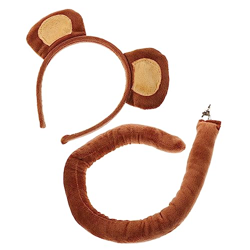 IMIKEYA 1 Satz Ratte Kostüm für Mäusekostüm Affenschwanzkostüm Kostüm tier ohren haarreif haircharm Niedliche Affendekoration Affenohren-Stirnband und Schwanzstütze Affenkostüm Stoff IMIKEYA 1 Satz Ratte Kostüm für Mäusekostüm Affenschwanzkostüm Kostüm tier ohren haarreif haircharm Niedliche Affendekoration Affenohren-Stirnband und Schwanzstütze Affenkostüm Stoff von IMIKEYA