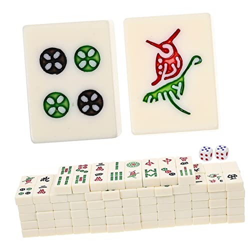 IMIKEYA 1 Satz Reise Mahjong Set Tragbares Chinesisches Mahjong Kit für Partys Outdoor Camping und Zuhause Hochwertige Verarbeitung Sichere und Glatte Oberfläche IMIKEYA 1 Satz Reise Mahjong Set Tragbares Chinesisches Mahjong Kit für Partys Outdoor Camping und Zuhause Hochwertige Verarbeitung Sichere und Glatte Oberfläche von IMIKEYA