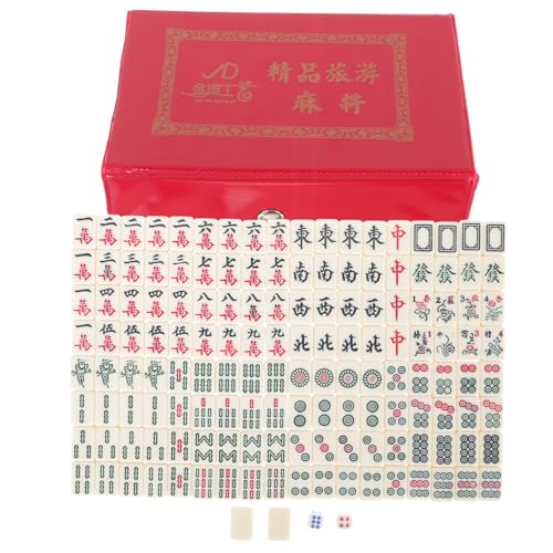IMIKEYA 1 Satz Reise Mahjong Set Tragbares Mahjong Spielset für Outdoor Camping und Partys Einfache Handhabung Perfektes Gesellschaftsspiel für Familie und Freunde IMIKEYA 1 Satz Reise Mahjong Set Tragbares Mahjong Spielset für Outdoor Camping und Partys Einfache Handhabung Perfektes Gesellschaftsspiel für Familie und Freunde von IMIKEYA