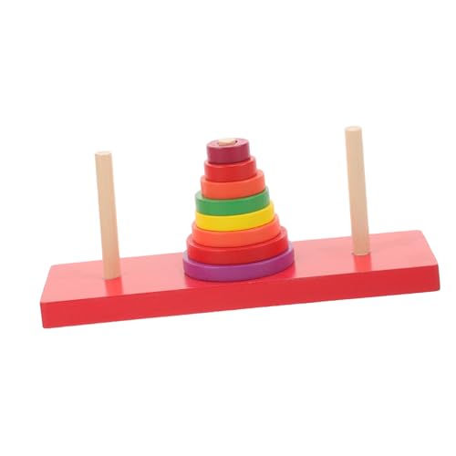 IMIKEYA 1 Satz Ringstapelturm Puzzle-Stapelturm aus Holz Stapelblöcke Hölzern IMIKEYA 1 Satz Ringstapelturm Puzzle-Stapelturm aus Holz Stapelblöcke Hölzern von IMIKEYA