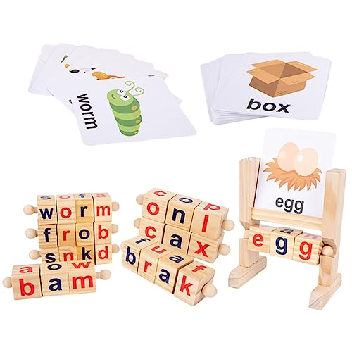 IMIKEYA 1 Satz Rotierende Buchstabenblöcke Lernspielzeug Flashkarten für Kindergarten Fördert Alphabet Lernen Eltern Aktivitäten Erkennung von Objekten IMIKEYA 1 Satz Rotierende Buchstabenblöcke Lernspielzeug Flashkarten für Kindergarten Fördert Alphabet Lernen Eltern Aktivitäten Erkennung von Objekten von IMIKEYA