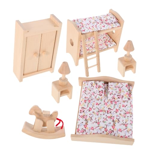 IMIKEYA 1 Satz Satz Spielzeugset Für Puppenhaus Schlafzimmer Möbel Miniatur-puppenhauszubehör Puppenstubenmöbel Mini Möbel Für Dollhouse Puppenhaus-miniaturen Puppenmöbel Khaki Holz IMIKEYA 1 Satz Satz Spielzeugset Für Puppenhaus Schlafzimmer Möbel Miniatur-puppenhauszubehör Puppenstubenmöbel Mini Möbel Für Dollhouse Puppenhaus-miniaturen Puppenmöbel Khaki Holz von IMIKEYA