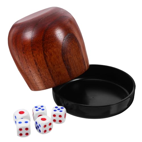 IMIKEYA 1 Satz Satz Würfelbecher-Set Code Brettspiele Würfeltablett Würfelbrettspiel Würfelspiel Behälter für Würfelstreuer Halter für Spielwürfel Bar Requisiten Holz Brown IMIKEYA 1 Satz Satz Würfelbecher-Set Code Brettspiele Würfeltablett Würfelbrettspiel Würfelspiel Behälter für Würfelstreuer Halter für Spielwürfel Bar Requisiten Holz Brown von IMIKEYA