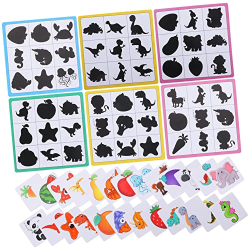 IMIKEYA 1 Satz Schatten Paarungsblöcken Hand Augen Koordination und Kognitive Entwicklungsspielzeuge für Pädagogisches Holzspielzeug Feinmotorik und des Gedächtnisses von IMIKEYA