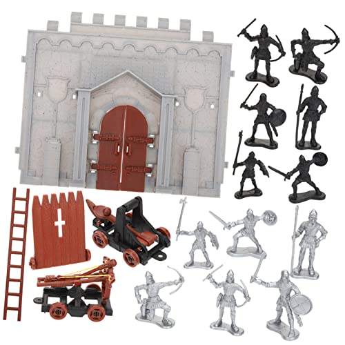 IMIKEYA 1 Satz Schloss Spielset mit Soldatenfiguren Militärmodell Bausatz für Kreative Simulation für Bildung und Freizeitgestaltung von IMIKEYA