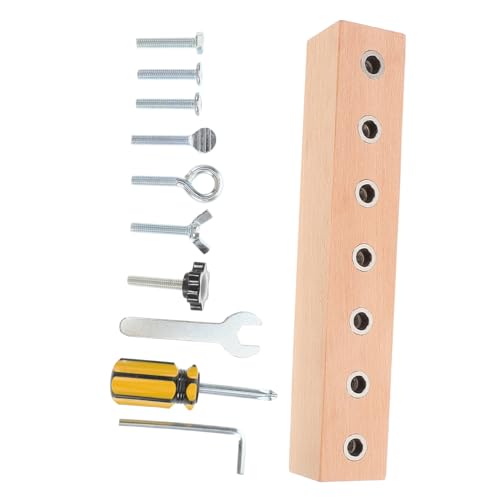 IMIKEYA 1 Satz Schraube holzspielzeug lernspielzeug Motorikspielzeug Lernspielzeug für ab Jahren Logikspielzeug Peg Board Toy Lernspielzeug für Kleinkinder Metall von IMIKEYA