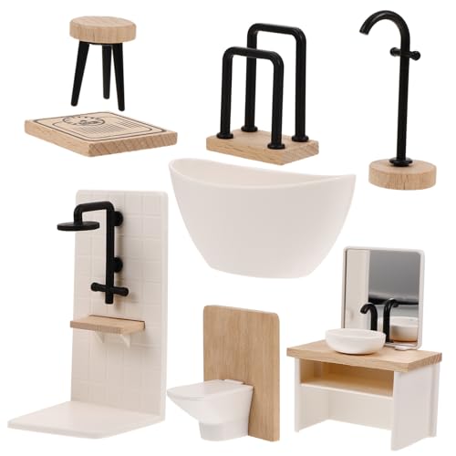 IMIKEYA Miniatur Badezimmer Möbel Set Für Puppenhaus Zubehör Realistische Badewanne Waschbecken Und Toilette Dekorative Spielzeuge Für Kreative IMIKEYA Miniatur Badezimmer Möbel Set Für Puppenhaus Zubehör Realistische Badewanne Waschbecken Und Toilette Dekorative Spielzeuge Für Kreative von IMIKEYA