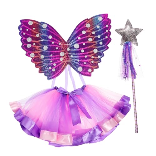 IMIKEYA 1 Satz Stoffset mit Schmetterlingsflügeln Feenflügel für Mädchen Schmetterlingskostüm für Mädchen schmetterlingsflügel kinderkleidung Tutu für kleine Mädchen Flügel Kostüm IMIKEYA 1 Satz Stoffset mit Schmetterlingsflügeln Feenflügel für Mädchen Schmetterlingskostüm für Mädchen schmetterlingsflügel kinderkleidung Tutu für kleine Mädchen Flügel Kostüm von IMIKEYA