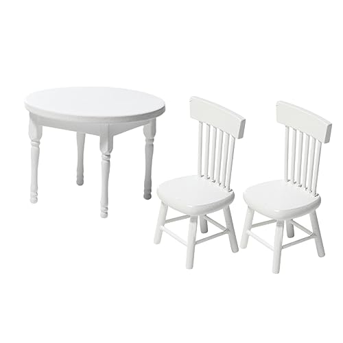 IMIKEYA 1 Satz Stuhl für Puppenhaus Teiliges Weißes Möbelset Dekoration für Spielzeughäuser Kreativität von Kindern Perfektes von IMIKEYA