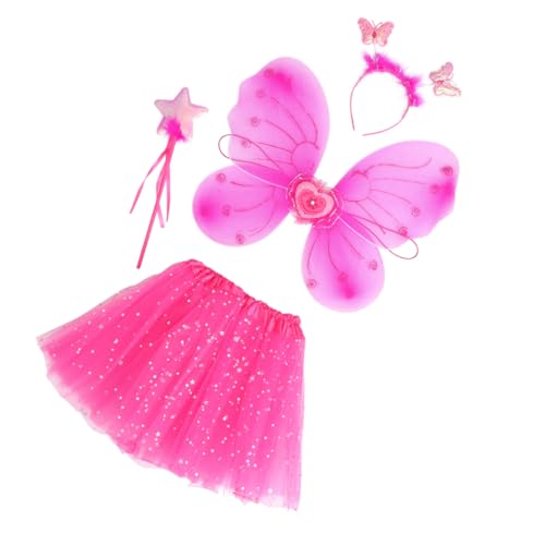 IMIKEYA 1 Satz Teiliges Schmetterlingsflügel Kostüm für Mädchen Tutu Rock Zauberstab und Haarreif Leuchtendem für Fasching Partys und Auftritte IMIKEYA 1 Satz Teiliges Schmetterlingsflügel Kostüm für Mädchen Tutu Rock Zauberstab und Haarreif Leuchtendem für Fasching Partys und Auftritte von IMIKEYA