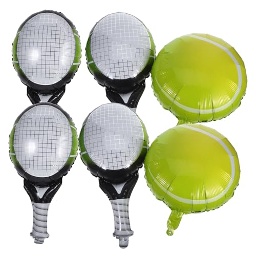 IMIKEYA 1 Satz Tennisschlägerballon Tennis Ball Luftballons für Geburtstagsfeiern Partyballons Dekoration Geburtstagsballon Geburtstag Luftballons Aluminiumfolie IMIKEYA 1 Satz Tennisschlägerballon Tennis Ball Luftballons für Geburtstagsfeiern Partyballons Dekoration Geburtstagsballon Geburtstag Luftballons Aluminiumfolie von IMIKEYA