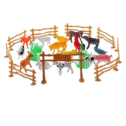 IMIKEYA Miniatur Bauernhoftierfiguren Satz aus Kunststoff Realistische Tiermodelle für Frühpädagogisches Spielzeug und Selbstgemacht Bauernhof Szenen IMIKEYA Miniatur Bauernhoftierfiguren Satz aus Kunststoff Realistische Tiermodelle für Frühpädagogisches Spielzeug und Selbstgemacht Bauernhof Szenen von IMIKEYA