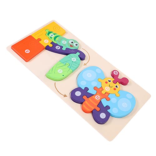 IMIKEYA 1 Satz Tierisches Wachstums Puzzle für Hochwertigem Holz Fördert und Formerkennnisse Hand Eye Koordination Sowie Kreativität Lernspielzeug für Kleinkinder von IMIKEYA