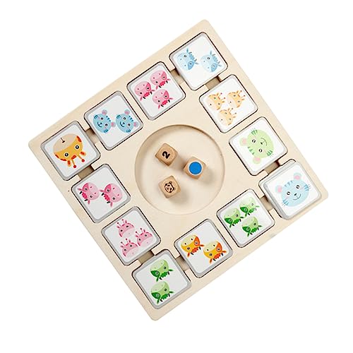 IMIKEYA 1 Satz Tierkarten Brettspiel für Pädagogisches Familienspiel Logischen Denkfähigkeiten Lustige Aktivitäten für Jungen und Jahren Sicheres und Geruchsfreies Material von IMIKEYA