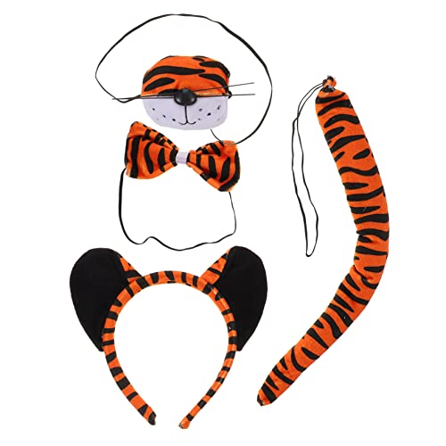 IMIKEYA 1 Satz Tiger -Kopfschmuck Set Tigerkostüm Tiger Ohrstirnband Tigeranzug für Tierkostüm für Kostüme für Kleinkinder Tiger-Kostüm-Kit Tiger-Cosplay-Requisiten Stoff von IMIKEYA