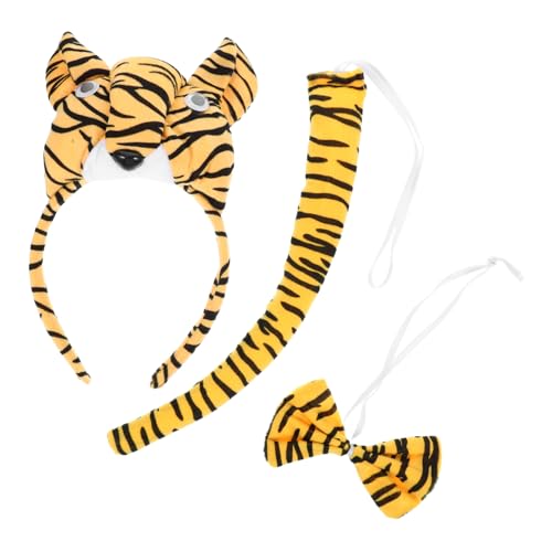 IMIKEYA 1 Satz Tigerkleid -Requisiten Halloween-Tier-Cosplay Tigerschwanz Kostüme Halloween-Tigerohren Tiger Ohrstirnband Halloween-Tierohr-Stirnband Tiger-Cosplay Stoff IMIKEYA 1 Satz Tigerkleid -Requisiten Halloween-Tier-Cosplay Tigerschwanz Kostüme Halloween-Tigerohren Tiger Ohrstirnband Halloween-Tierohr-Stirnband Tiger-Cosplay Stoff von IMIKEYA