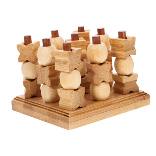 IMIKEYA 1 Satz Tiktooth -Schach -Holzspielzeug Schachbrett Spielsachen für Schachbrettspiele Schachspiel Schach Schachbrett aus Holz Schachbretter hölzern von IMIKEYA