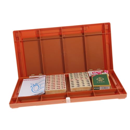 IMIKEYA 1 Satz Tragbares Mahjong -Set Reisender Mini-Mahjong-Spiel tragbarer Mini Reisespiele Tragbares Brettspiel interessantes Brettspiel Acryl von IMIKEYA