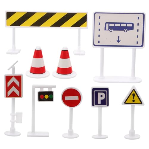 IMIKEYA 1 Satz Verkehrszeichen Straßenschild Modellspielzeug-verkehrszeichen Straße Straßenschild Ampellampe Mini -ampel Straßenschilder Für von IMIKEYA